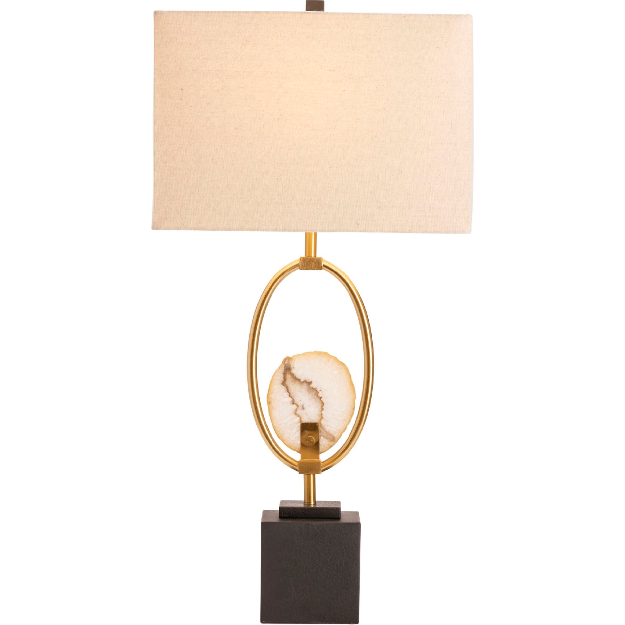Handmade Agate Table Lamp - 32