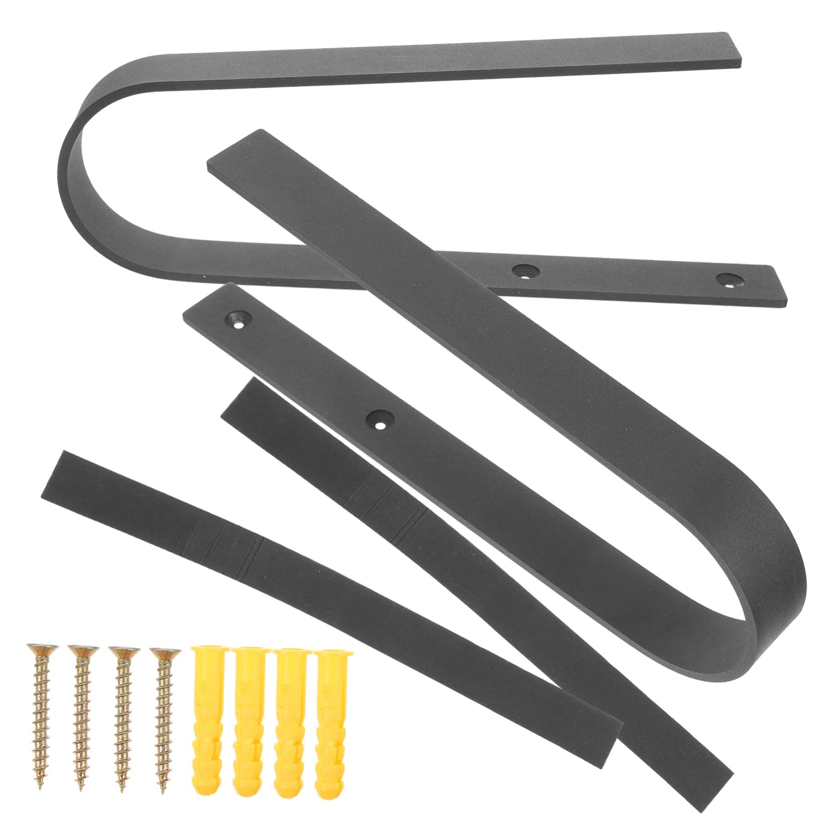 PRETYZOOM 2-Pack Heavy Duty Skateboard Wall Mount Hooks - Durable Metal Snowboard Storage Rack for Ski & Skateboard Organization - Space Saving Indoor Sports Gear Hanger for Garage, Bedroom & Playroom