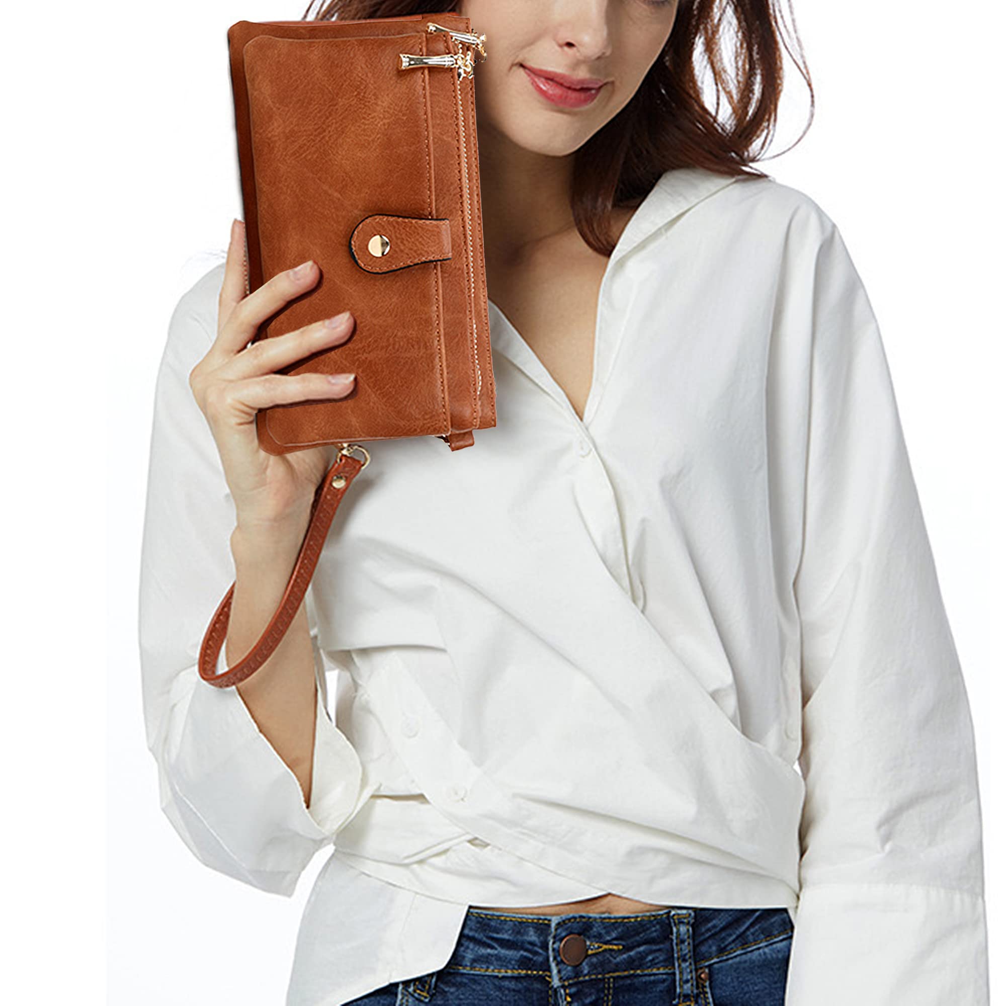 AOSSTA Women's Small Crossbody Bag with Long Strap - Stylish Shoulder Phone Purse & Evening Clutch Bag for Girls | Perfect for Parties, Travel & Daily Use