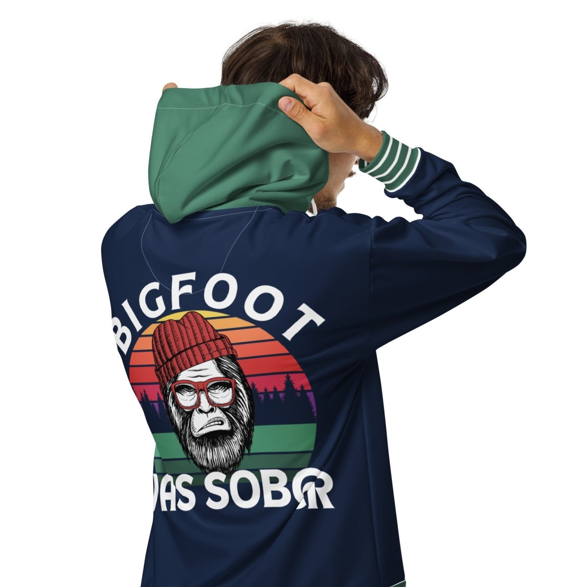 Bigfoot Was Sober Unisex Zip Hoodie - Cozy Pullover Sweatshirt for Men & Women - Perfect for Casual Wear, Outdoor Adventures & Street Style Fashion