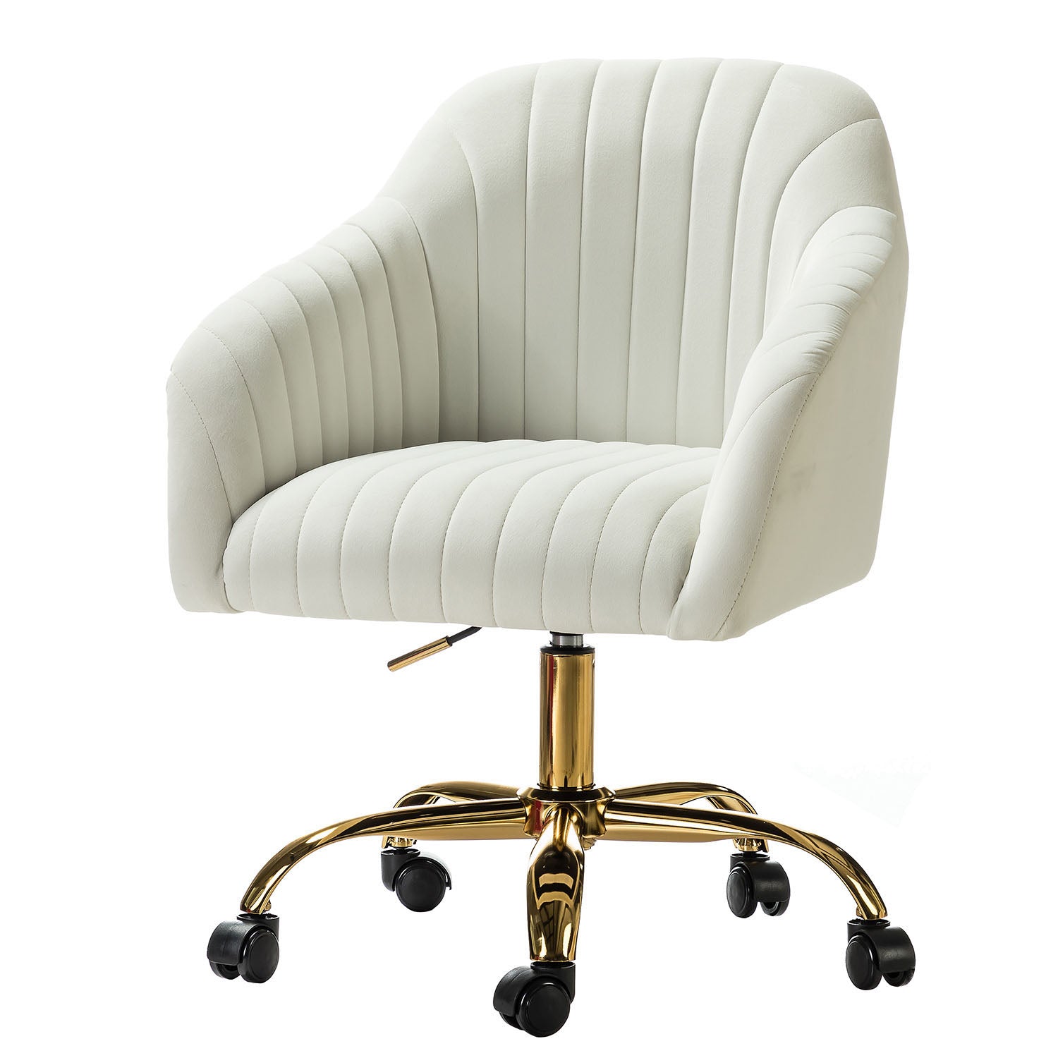 Luxury Velvet Office Chair - Ergonomic Desk Chair with Adjustable Height for Home & Workspace - Perfect for Remote Work, Gaming & Study