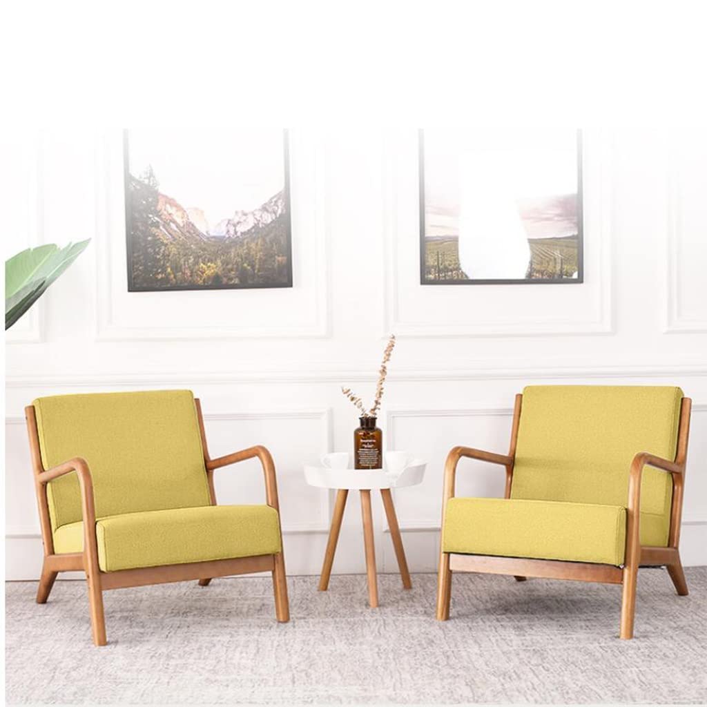 Mid-Century Modern Leather Accent Chair with Wooden Frame & Upholstered Backrest - Elegant Lounge Chair for Living Room, Bedroom, Office & Apartment (Light Grey) - Perfect for Reading, Relaxing & Home Decor