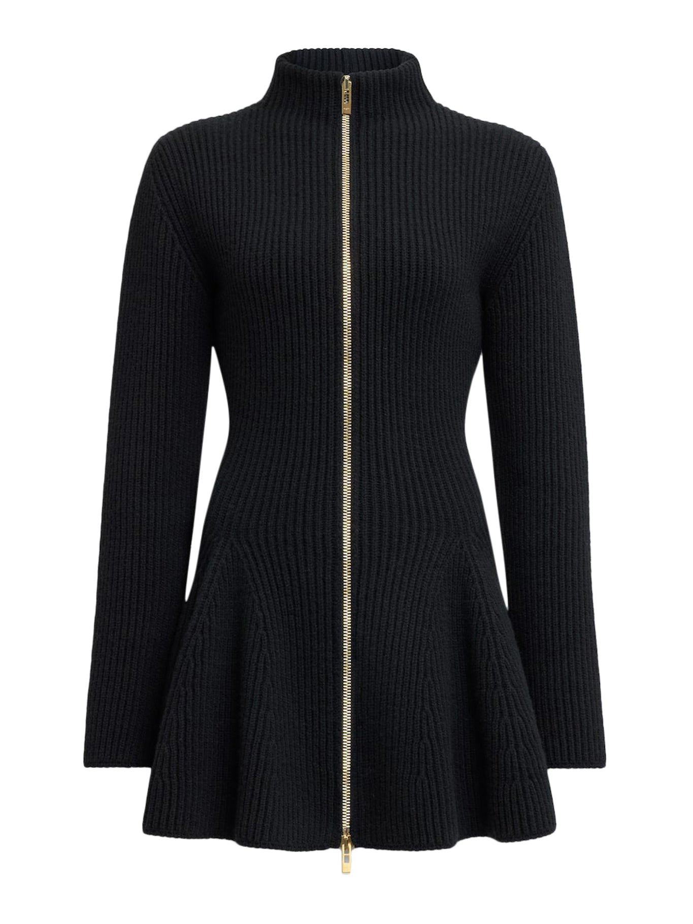 Stylish Flared Cardigan in Ribbed Knit - Cozy & Trendy Women's Sweater for Fall & Winter Outfits