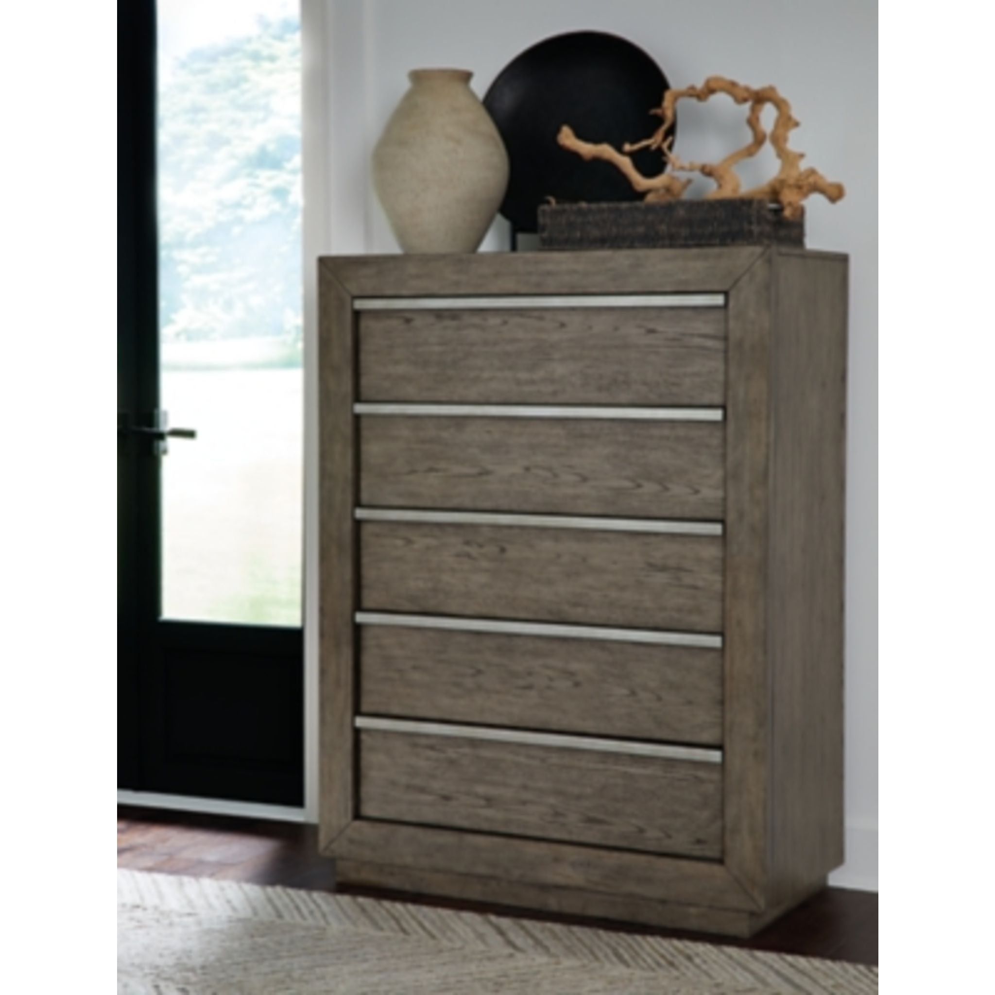 Anibecca Weathered Gray Wooden Storage Chest - Rustic Home Decor for Bedroom, Living Room & Entryway Organization