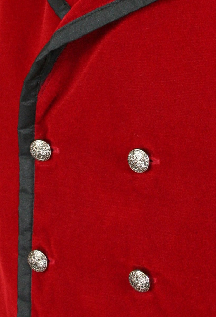 Historical Emporium Men's Velvet Formal Suit Vest | Victorian Edwardian Tuxedo Waistcoat | Elegant Dress Vest for Weddings, Parties & Historical Reenactments