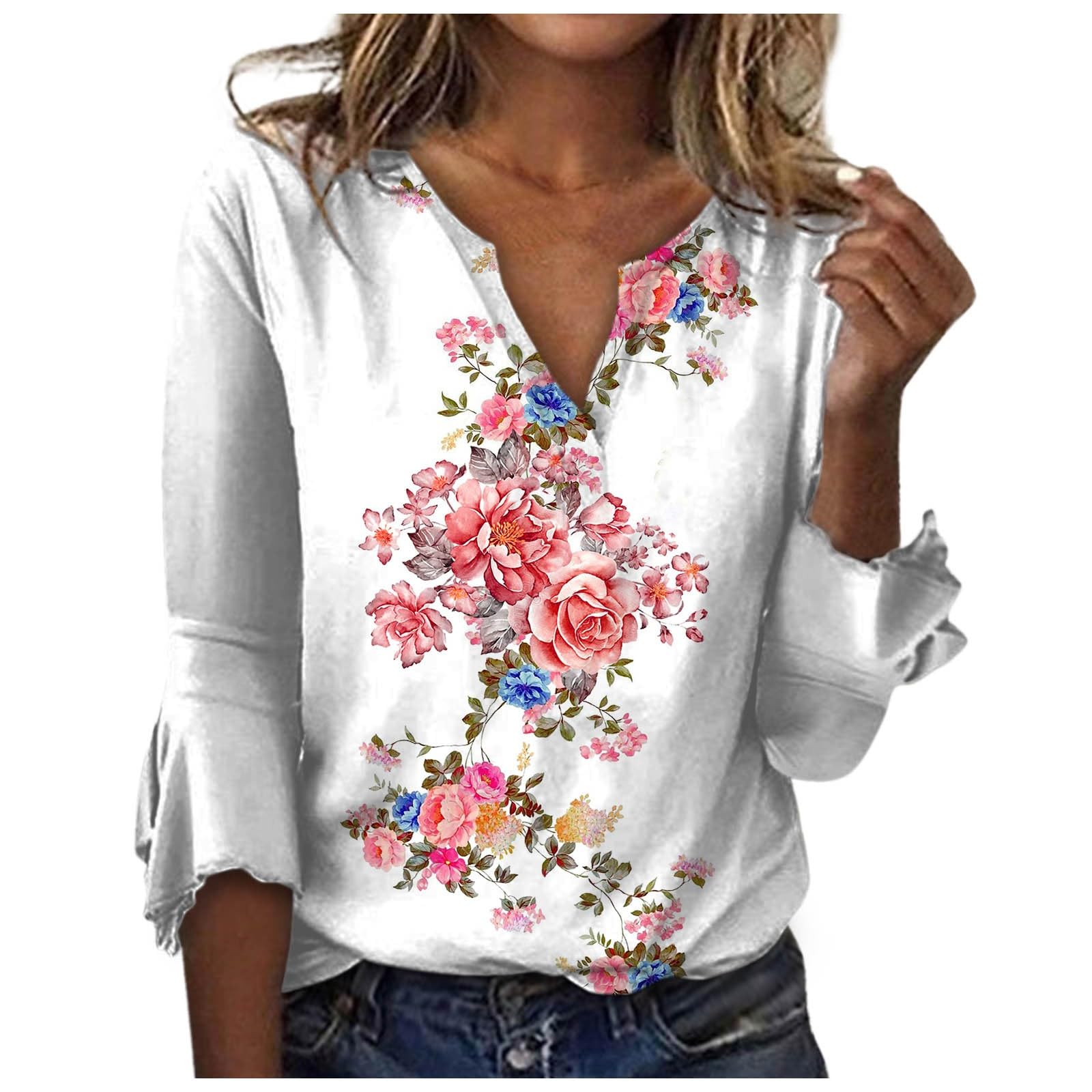 Women's Summer T-Shirts & Blouses - Breathable Short Sleeve Tops for Casual Wear, Beach Outfits, and Everyday Comfort
