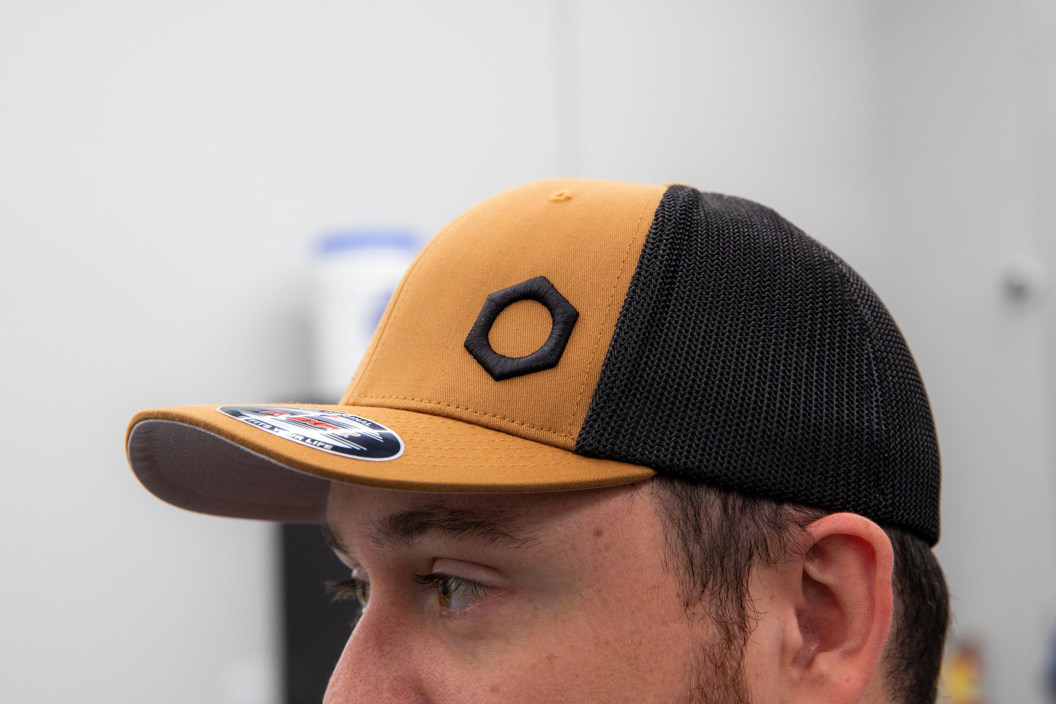 Obsessed Garage Raised Hex Hat Flexfit - Premium Adjustable Baseball Cap for Men & Women - Perfect for Outdoor Activities, Sports, and Casual Wear