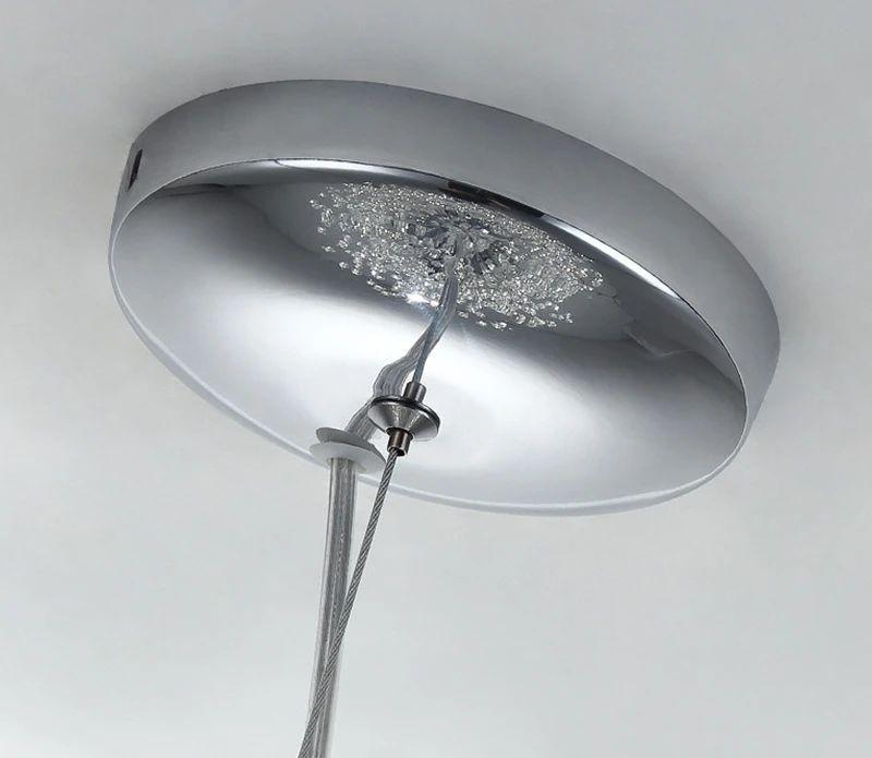 Elegant Crystal Dandelion Chandelier - Modern Glass Pendant Light Fixture for Dining Room, Living Room & Bedroom Decor