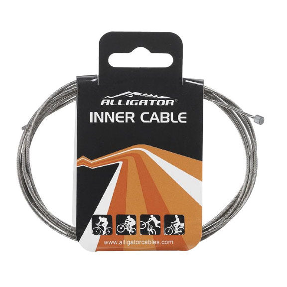 Stainless Steel Slick Alligator x Long Derailleur Cable - High Performance Bike Gear for Mountain Biking & Road Cycling