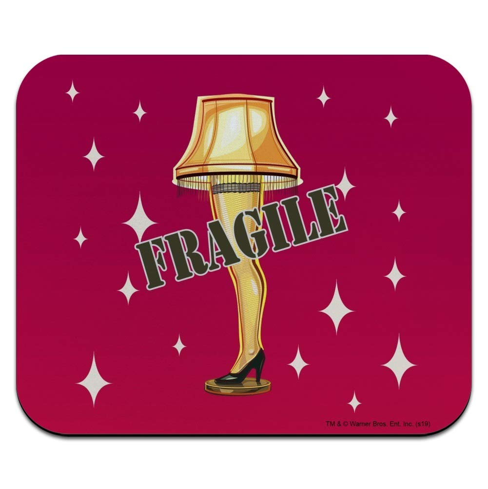 Christmas Story Fragile Low Profile Thin Mouse Pad - Holiday Themed Desk Mat for Office & Gaming - Perfect Gift for Christmas & Winter Season