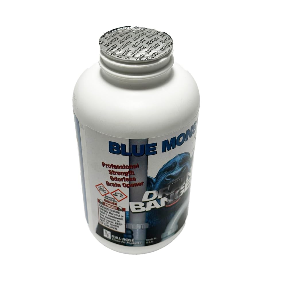 Blue Monster Drain Banger Drain Cleaner - 2 lbs. (2 Pack) | Fast Clog Remover for Kitchen Sinks, Showers & Bathtubs | Powerful Pipe Cleaning Solution