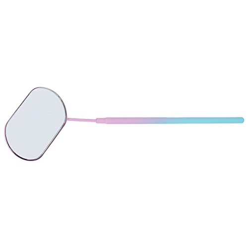 Professional Grafted Eyelash Mirror - Extra Large Stainless Steel Beauty Mirror with Comfortable Grip for Eyelash Extensions, Salon & Hospital Use (Multi Color Options) - Perfect for Lash Technicians, Makeup Artists & Medical Professionals