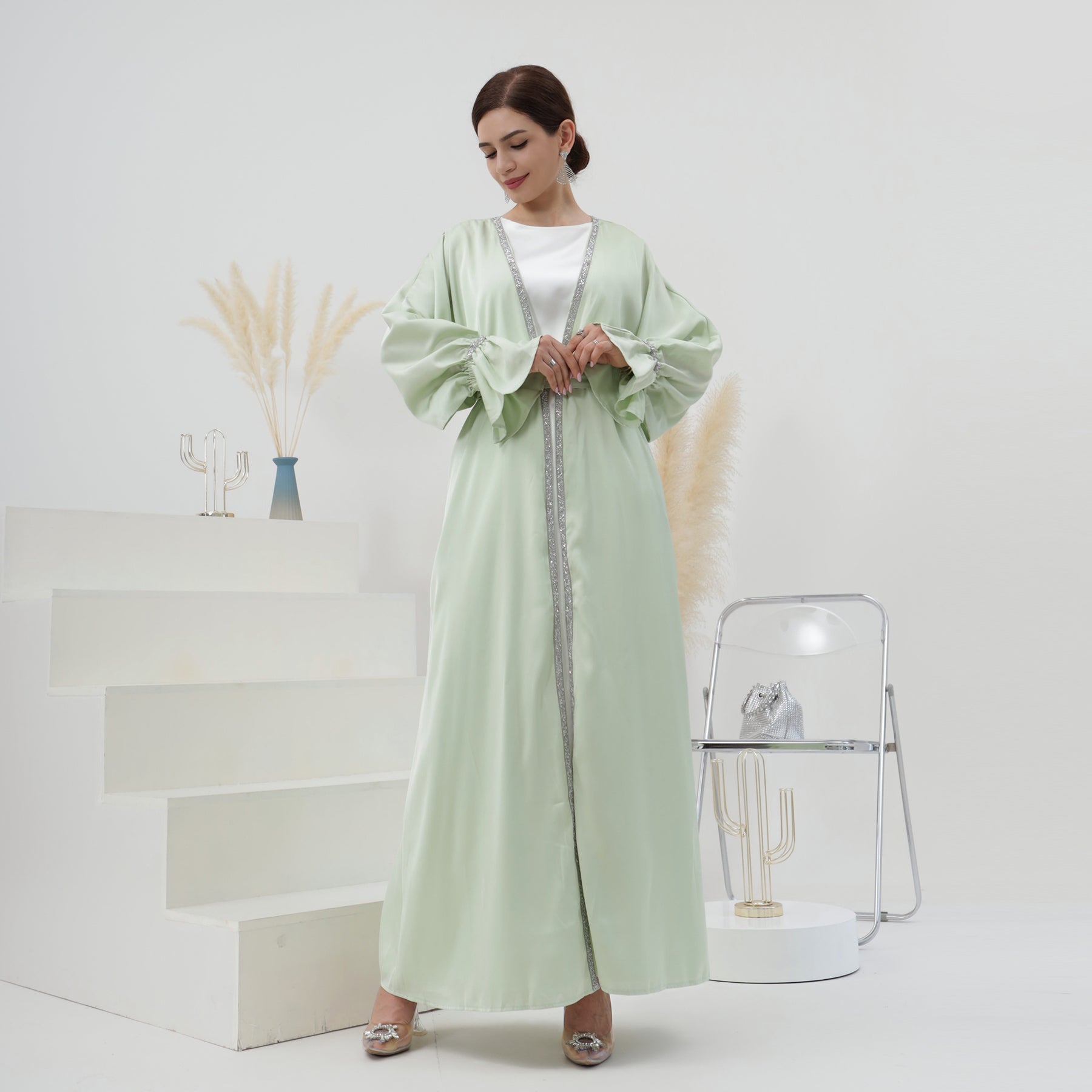 Aria 3-Piece Set in Mint Green - Soft and Comfortable Home Decor for Living Room, Bedroom, or Office
