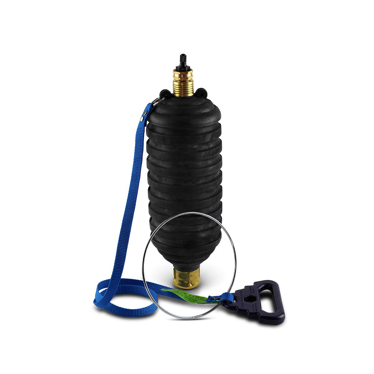 TP58 Inflatable Test Plug for Hydraulic & Pneumatic Systems - 5 to 8 Inch Diameter | Perfect for Pipe Testing, Leak Detection & Plumbing Repairs