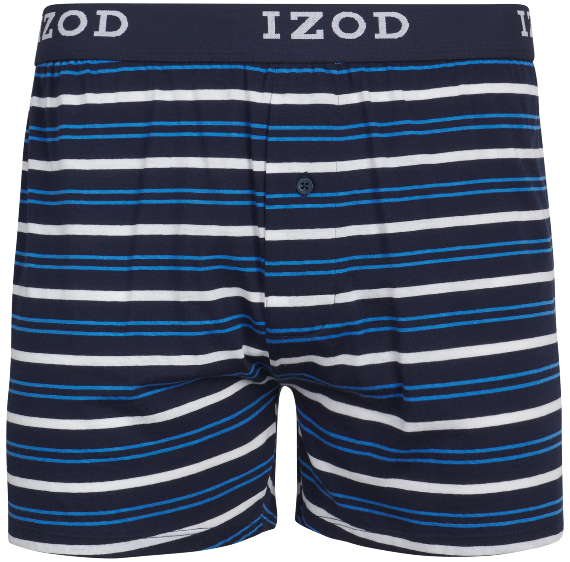 IZOD Men's Boxer Shorts 8-Pack - Classic Knit Cotton Underwear with Functional Fly - Breathable & Comfortable Boxer Briefs for Men (Size M-2XL) - Perfect for Everyday Wear, Workout & Travel