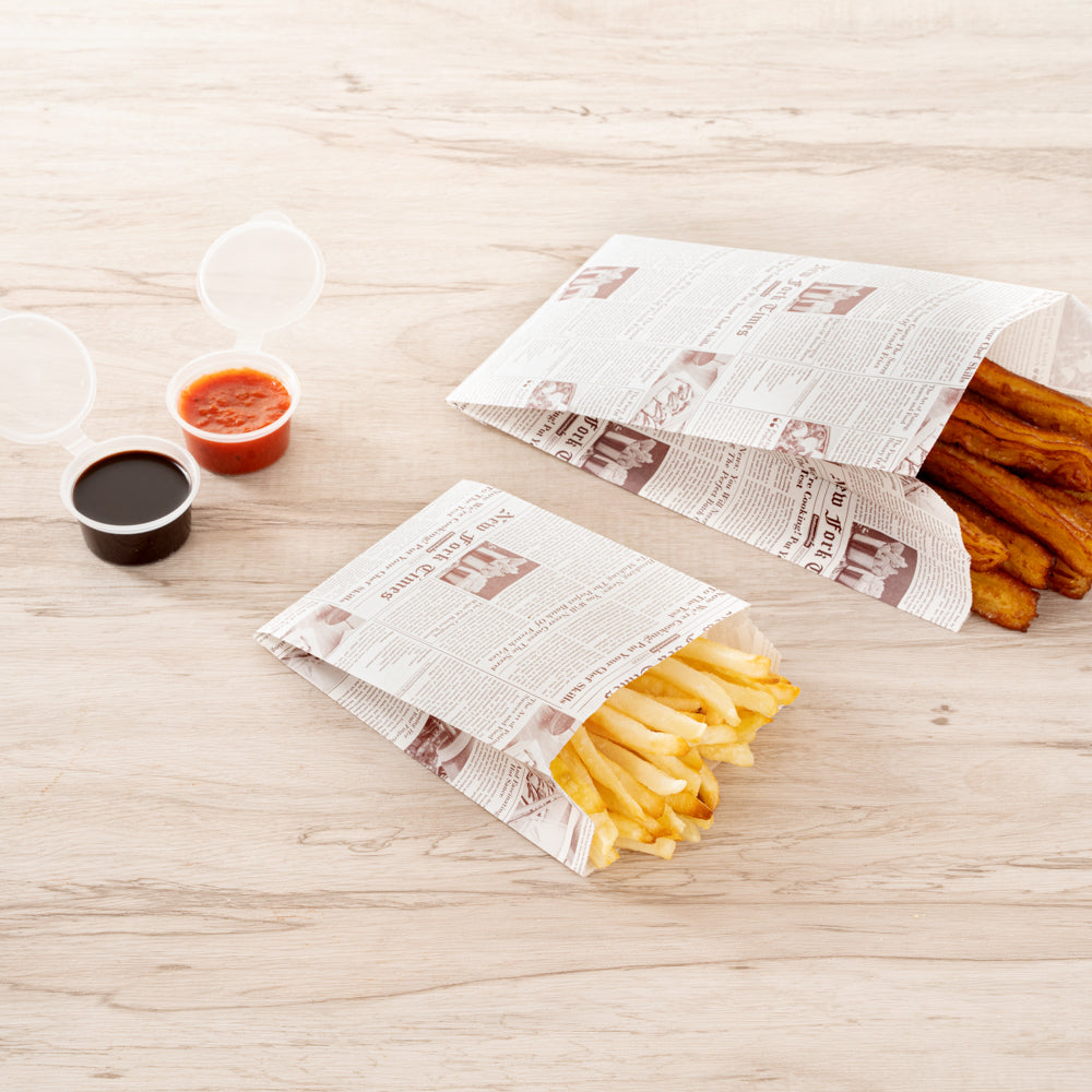 Vintage French Fry Bags - 4.25
