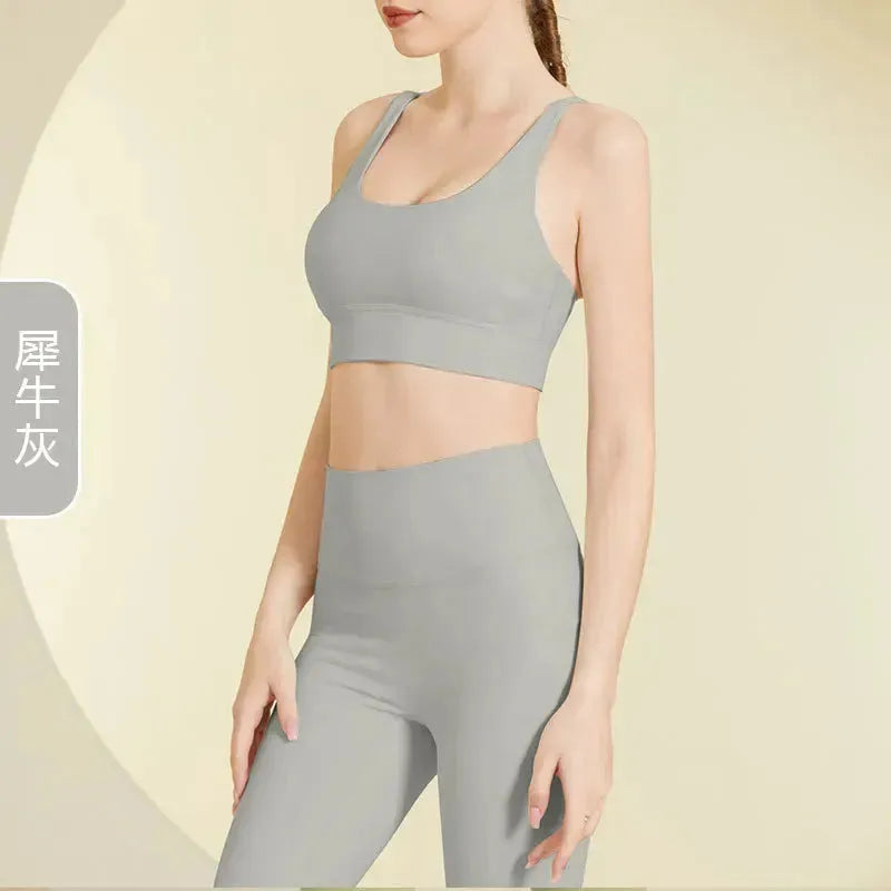 2Pcs Seamless Yoga Set for Women - Gym Fitness Clothing, Sports Bra & High Waist Workout Leggings - Perfect for Yoga, Pilates, Running & Gym Training