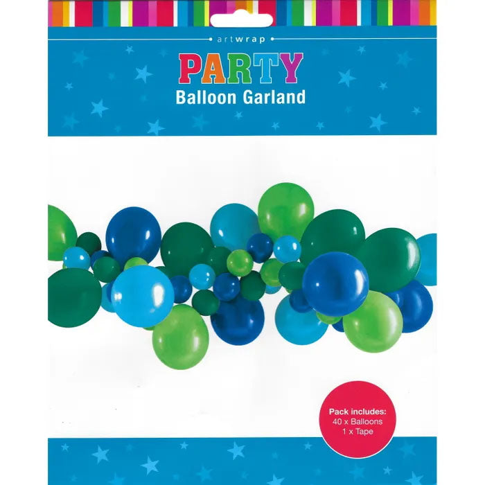Blue & Green Balloon Garland Kit - 50 Pieces DIY Party Decoration for Birthday, Wedding, Baby Shower - Perfect for Indoor & Outdoor Events