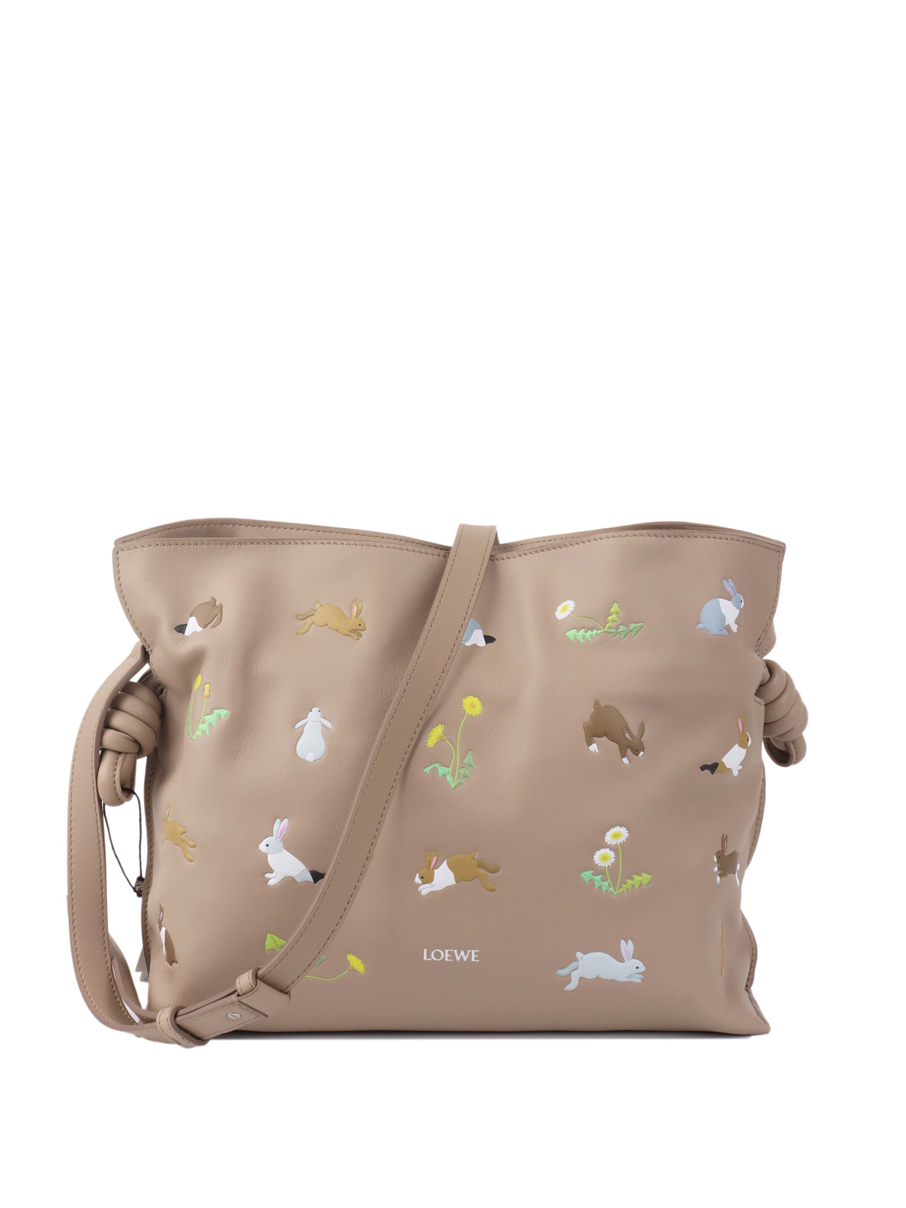 Loewe X Suna Fujita Bunny Flamenco Bag - Cute Rabbit Crossbody Purse for Women, Fashionable Mini Shoulder Bag - Perfect for Date Night, Travel & Everyday Use