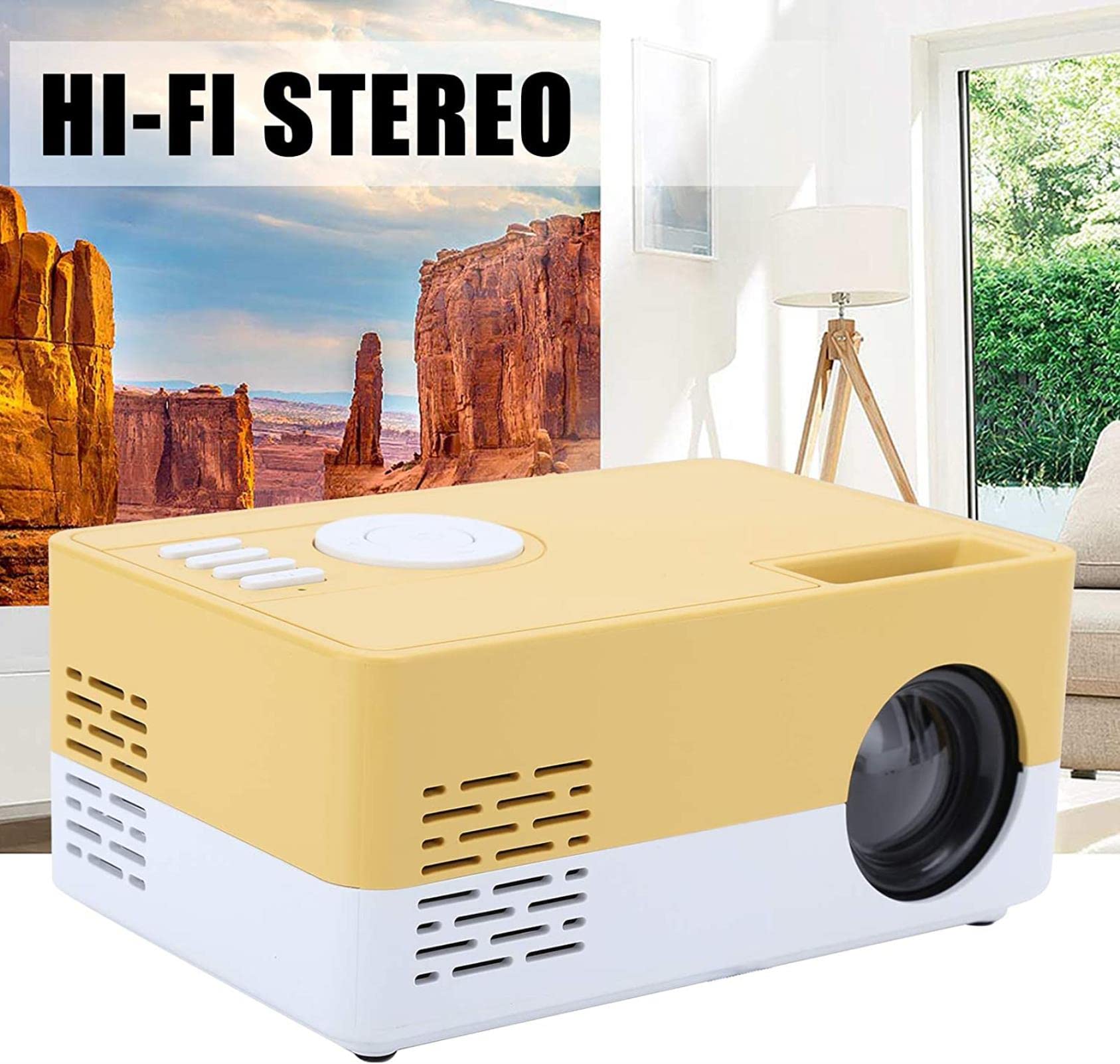 Best Home Theater Projector for Movies & Office Presentations - HD Projector with Easy Setup for Living Room & Conference Rooms | Perfect for Movie Nights & Business Meetings