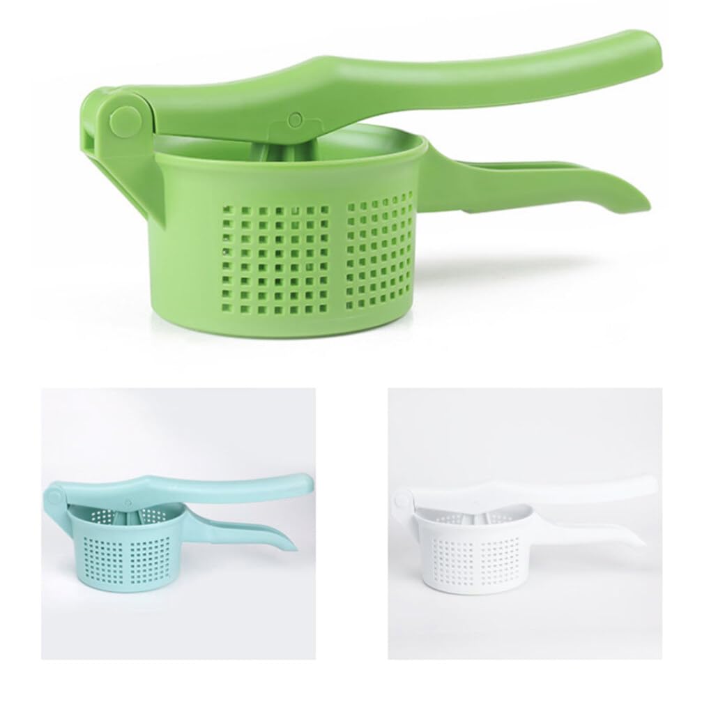 Operitacx Manual Potato Ricer Masher - Heavy Duty Stainless Steel Vegetable & Fruit Press for Perfect Mashed Potatoes, Purees, Baby Food - Ideal for Kitchens, Restaurants, and Home Cooking