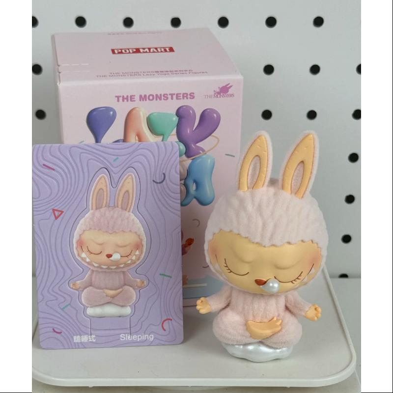 Labubu The Monsters Lazy Yoga Series Sleeping Plush Toy - Cute Collectible Stuffed Animal for Home Decor, Gift & Stress Relief | Perfect for Bedroom, Office & Cozy Spaces