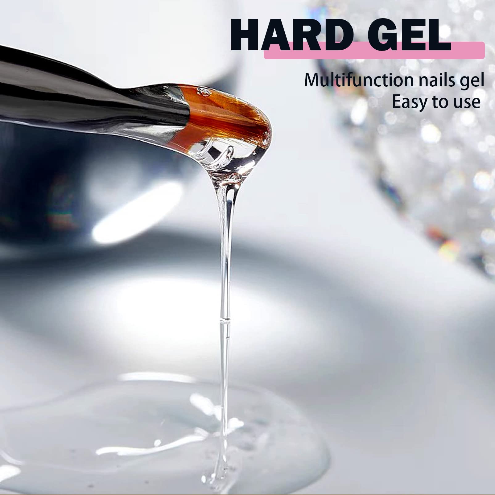 Clear Builder Nail Gel - 15ml UV/LED Nail Extension & Strengthening Gel for Nail Repair, Modeling & Art Decoration | Professional Salon & DIY Home Manicure Kit