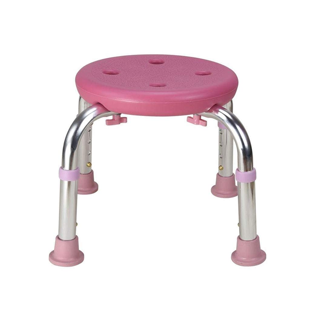 Lightweight Bathtub Shower Stool for Elderly & Handicapped - Round Bath Chair for Safe Showering | Non-Slip Bathroom Seat for Seniors & Disabled Adults | Perfect for Assisted Bathing & Home Care