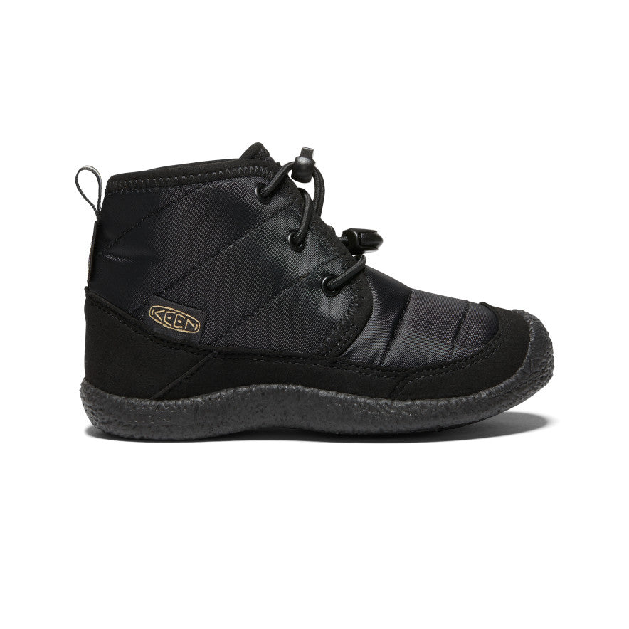 Little Kids' Howser II Waterproof Chukka Boots - Black/Black | Waterproof & Comfortable for Outdoor Play, Rainy Days & School Activities