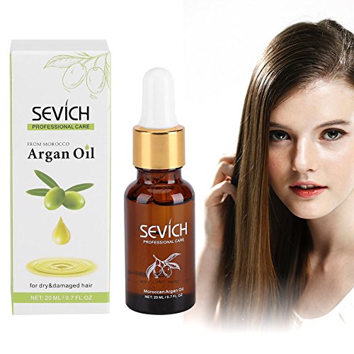 Pure Argan Oil & Vitamin E Hair Treatment - Anti-Frizz, Damage Repair & Shine Enhancer for Dry, Damaged Hair - Perfect for Daily Nourishment & Salon-Quality Results at Home