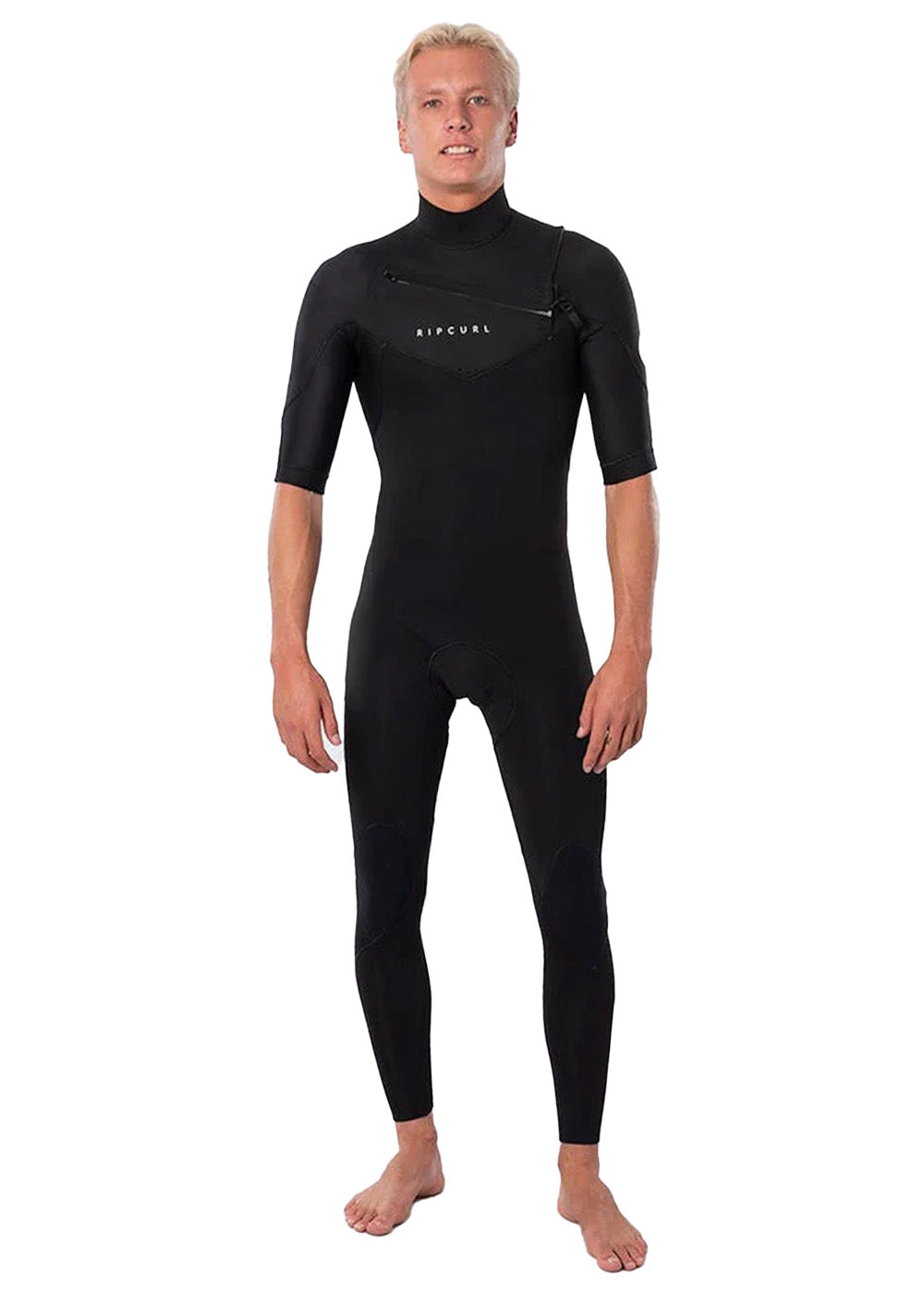 Rip Curl Men's Dawn Patrol 2mm Chest Zip Short Sleeve Steamer Wetsuit - Perfect for Surfing, Diving & Water Sports | Comfortable & Durable Neoprene Suit