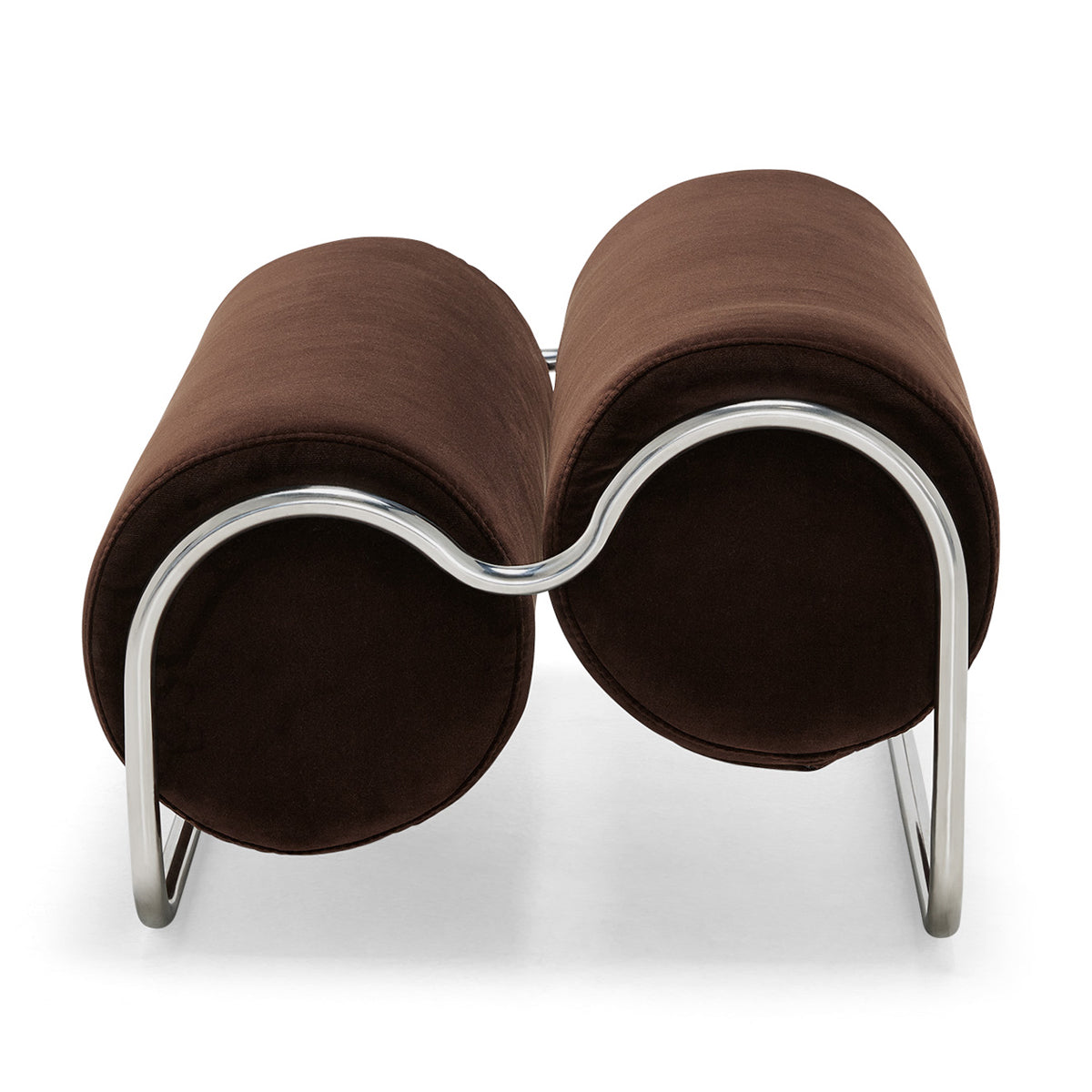 Chromeo Ottoman (Avalon) - Modern Round Footstool with Storage, Upholstered Accent Pouf for Living Room, Bedroom & Office - Perfect for Extra Seating and Home Decor