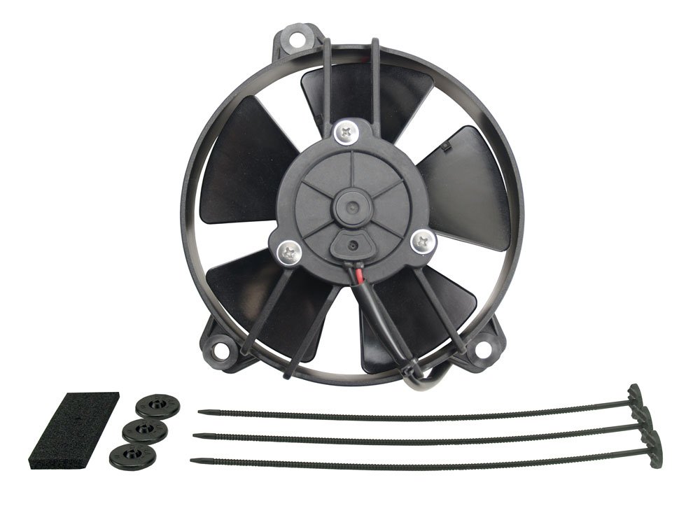 Derale 16105 5-Inch High Output Extreme Electric Cooling Fan - Black | High-Performance Cooling for Trucks, SUVs & Hot Rods