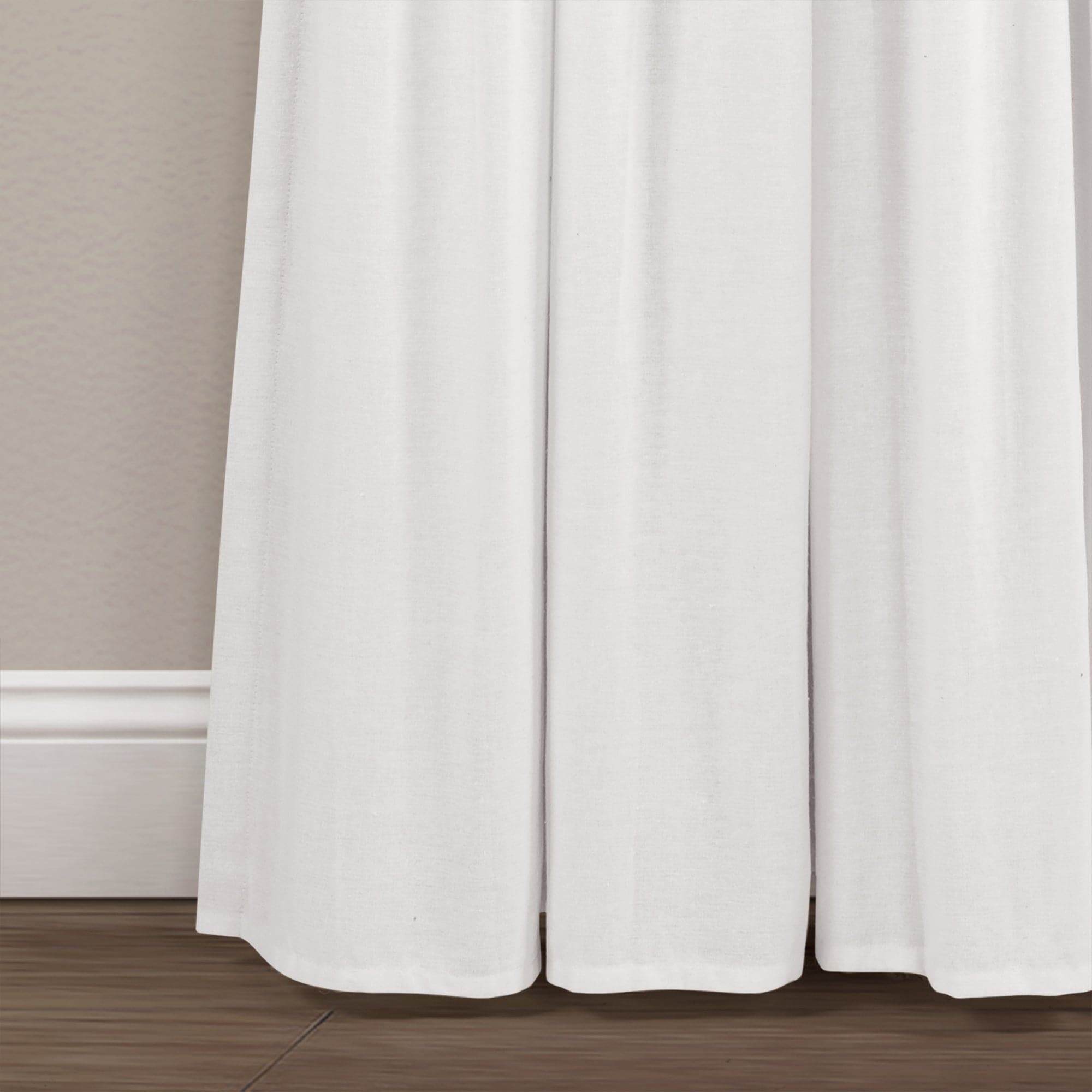Blackout Linen Curtain Panels with Button Lining - 100% Light Blocking Window Drapes for Bedroom & Living Room Privacy & Sleep