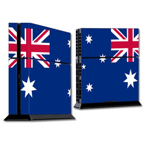 MightySkins Custom Vinyl Skin Wrap Sticker for Sony PlayStation 4 (PS4) Console - Australian Flag Design | Durable Protective Cover for Gaming Setup & Home Decor
