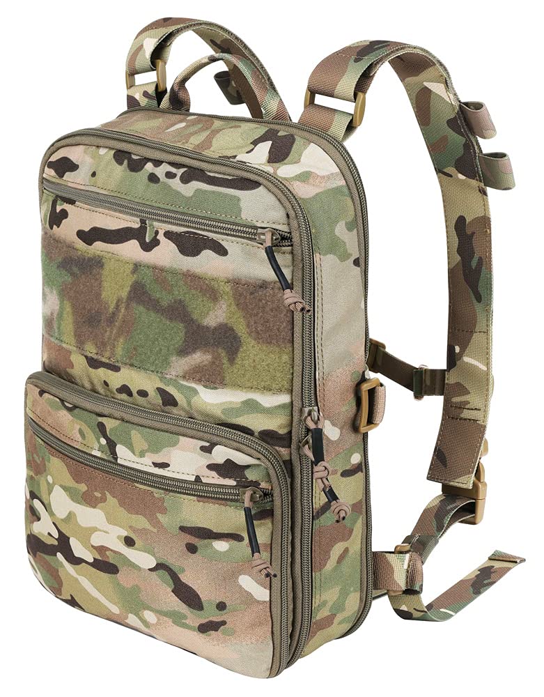 KRYDEX Tactical Expandable MOLLE Backpack - Durable Military Rucksack for Travel, Hiking, Hunting & Outdoor Adventures (Camo) - Perfect for Camping, Airsoft & Emergency Preparedness