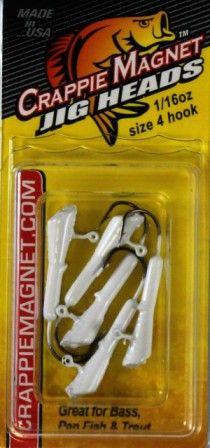 Leland Lures Crappie Magnet Replacement Jig Heads - Premium Fishing Hooks for Crappie, Bass & Panfish - Perfect for Freshwater Fishing & Ice Fishing