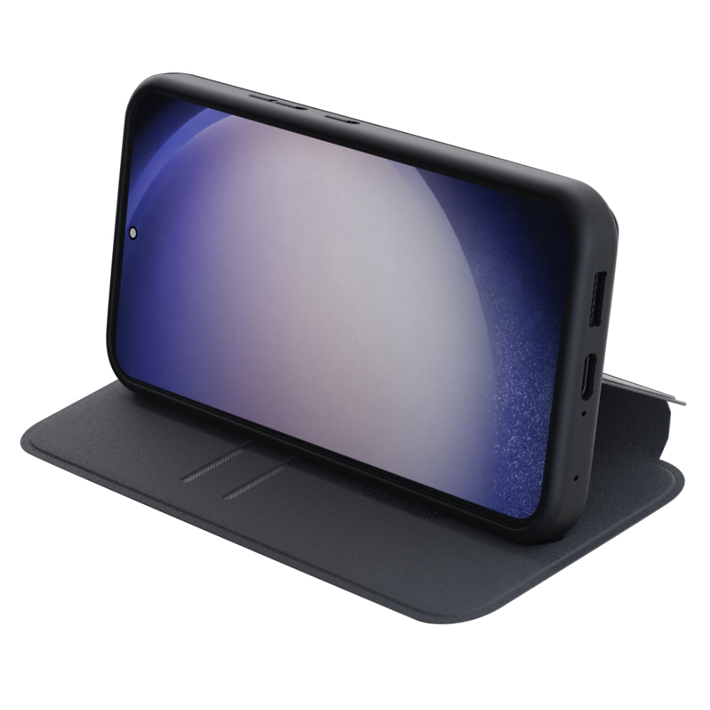 3sixT SlimFolio Case for Samsung Galaxy S24/S24+/S24 Ultra - Ultra Thin Protective Cover with Premium PU Leather - Perfect for Work, Travel & Everyday Use