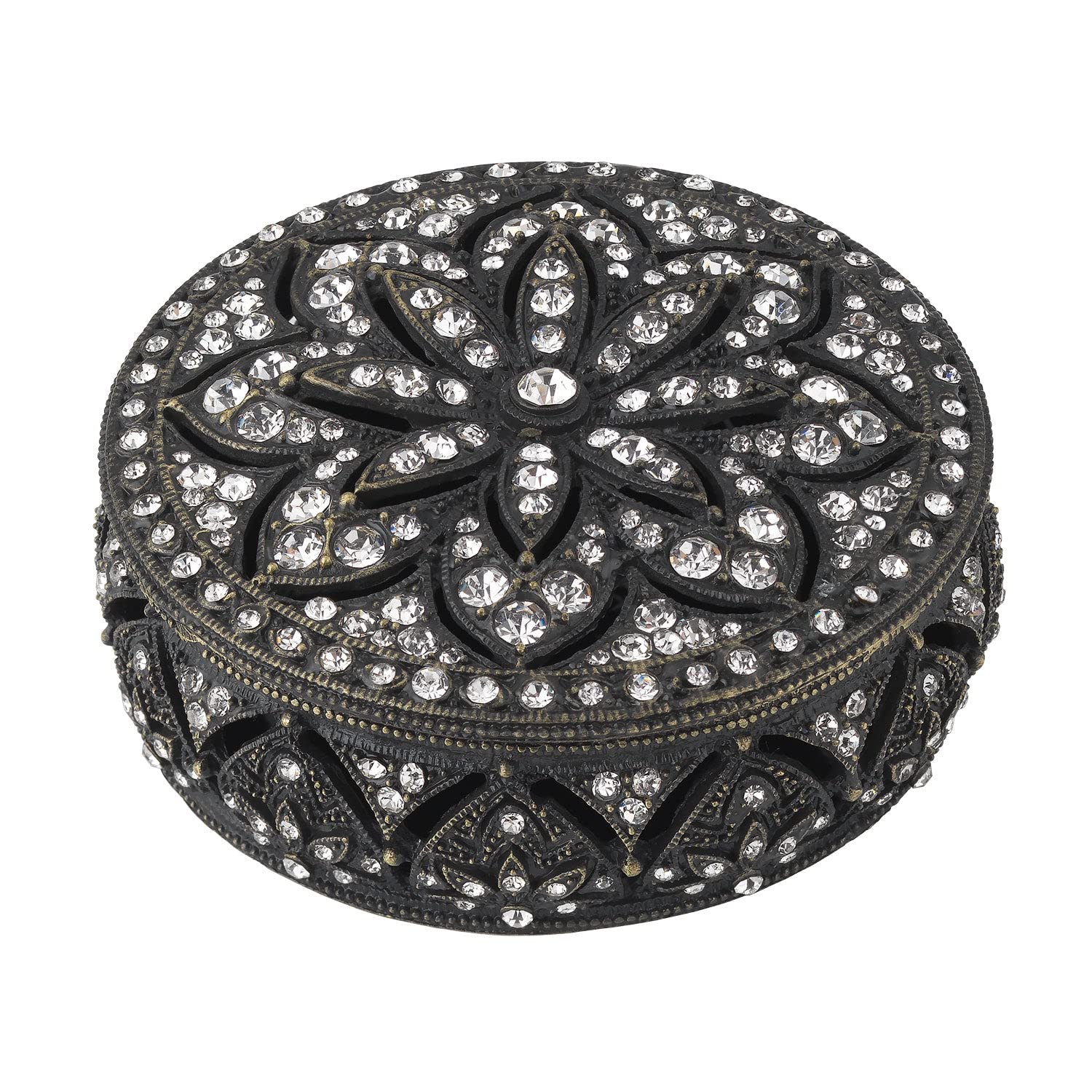Olivia Riegel Bronze Windsor Round Jewelry Box - Elegant Storage for Rings, Necklaces & Keepsakes | Perfect for Home Decor, Gift Giving & Organizing Valuables