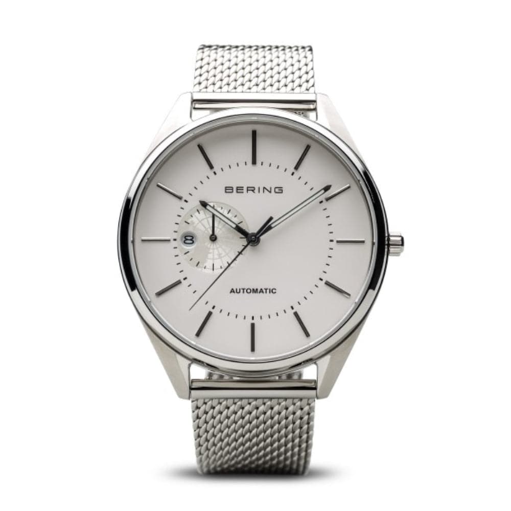 BERING 16243-000 Men's Stainless Steel Watch with Sapphire Glass - Waterproof & Durable for Business, Casual & Outdoor Activities