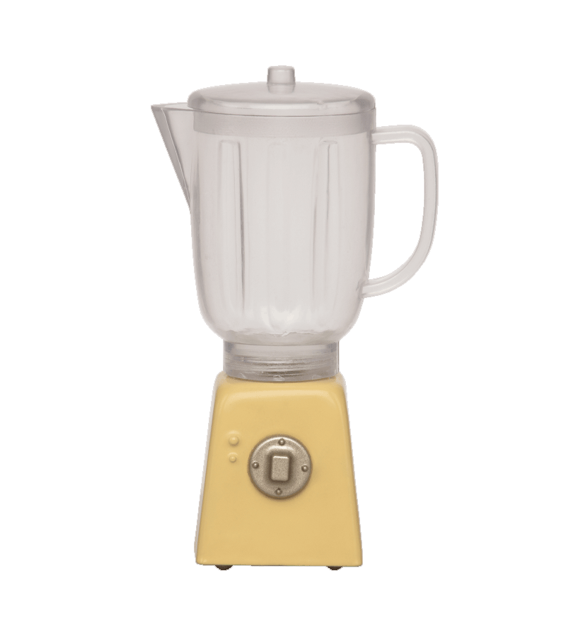 Maileg Yellow Miniature Blender - Small Kitchen Toy for Kids Pretend Play, Dollhouse Accessory | Perfect for Imaginative Play & Tea Parties