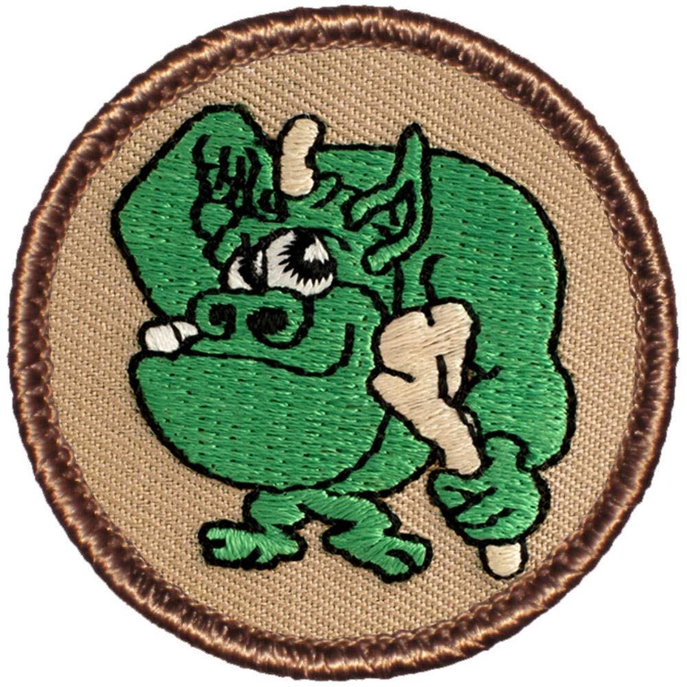 Funny Boy Scout Patches - The Green Troll Patrol Patch (#679) | Collectible Scouting Badges for Uniforms, Vests & Backpacks | Perfect for Camping, Hiking & Outdoor Adventures