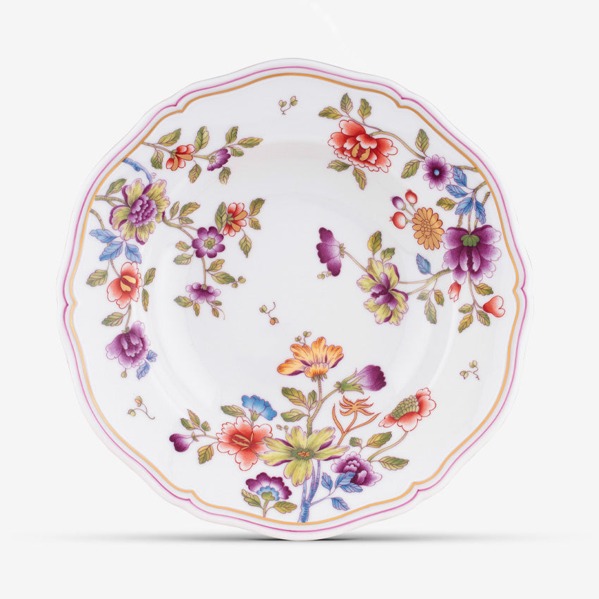 Ginori 1735 Granduca Coreana Soup Plate - Elegant Italian Porcelain Dinnerware for Fine Dining & Special Occasions
