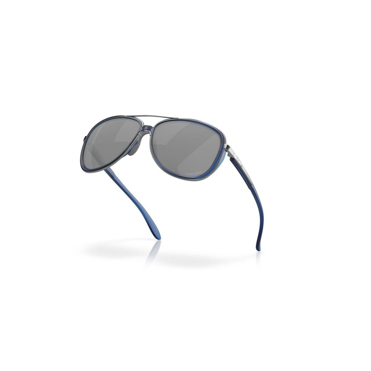 Oakley Split Time Matte Transparent Blue/Prizm Black Sunglasses 0OO4129 412924 - Stylish UV Protection for Outdoor Sports & Driving