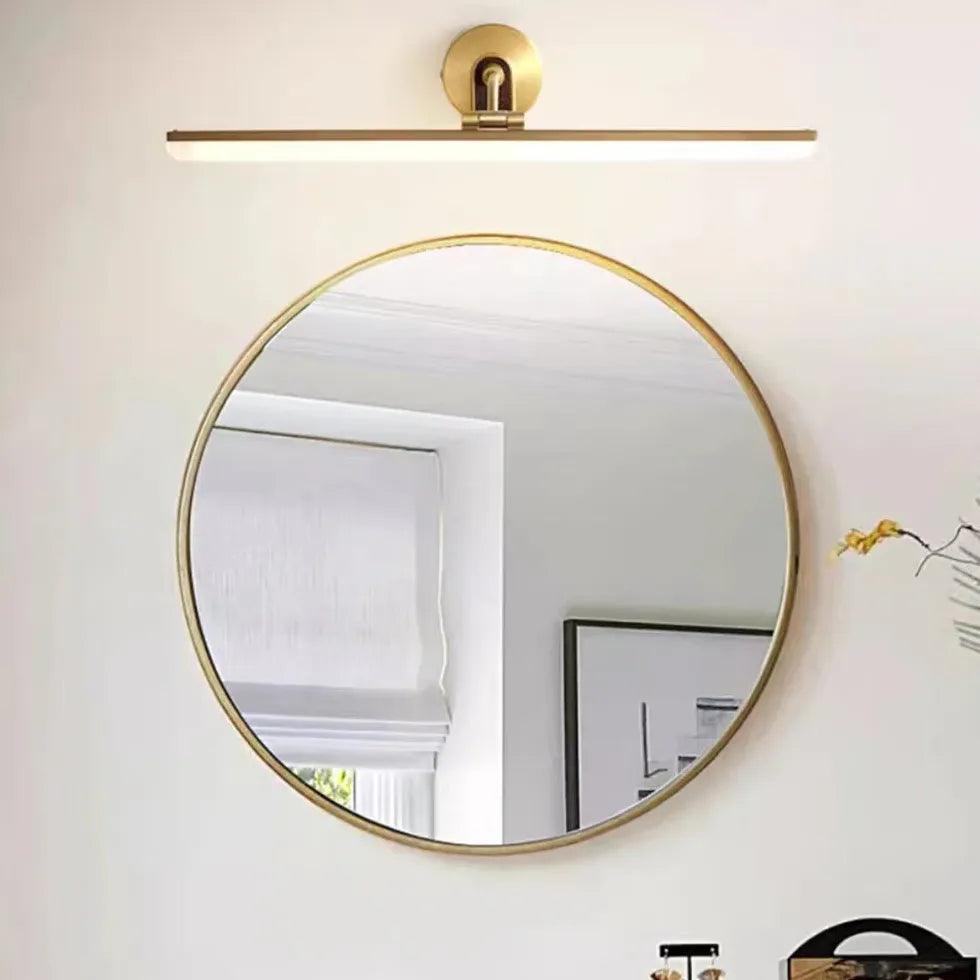 Vintage Brass LED Mirror Lights - Elegant Vanity Lighting for Bathroom & Dressing Room Makeup