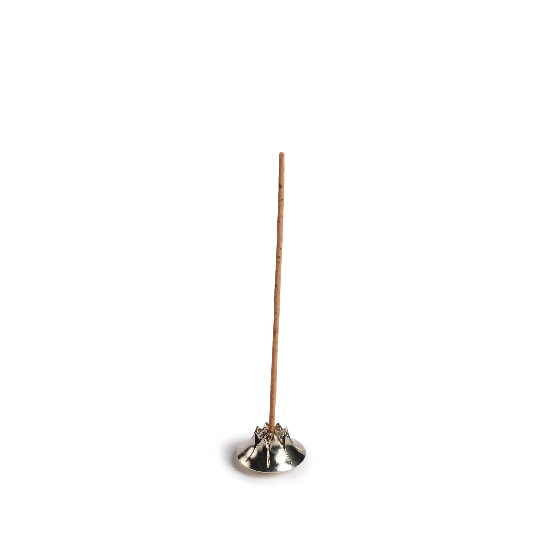 Satin Nickel Agave Incense Holder - Handcrafted Home Decor for Meditation, Yoga & Aromatherapy | Perfect for Living Room, Bedroom & Spa Relaxation