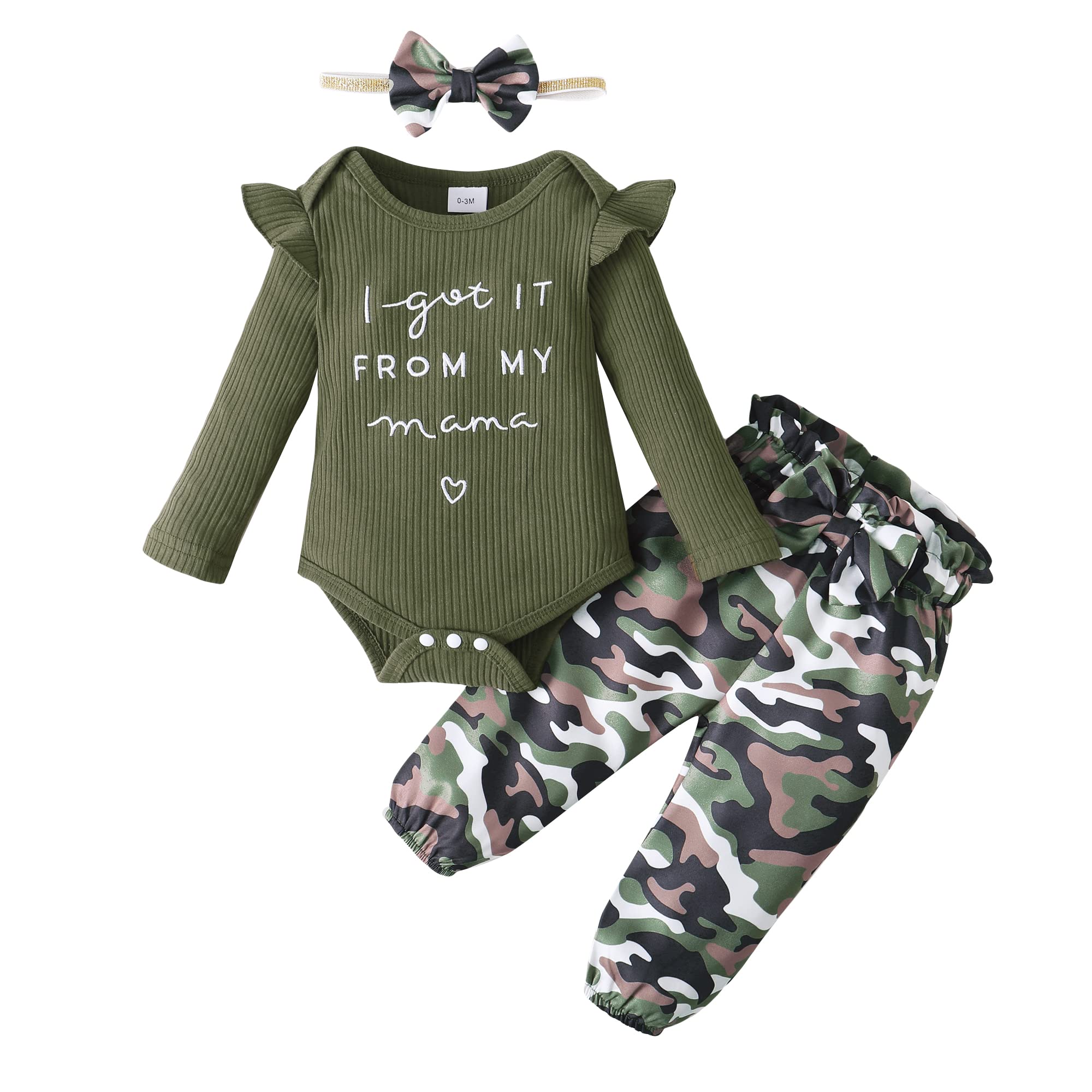 Newborn Baby Girl Clothes Set - Long Sleeve Romper & Floral Pants Outfit for Infants | Cozy Fall Winter Baby Girl Outfits | Perfect for Photoshoots, Holidays & Daily Wear