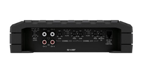 Alpine S2 A36F 4 Channel Car Amplifier - High Power 4-Channel Car Audio Amp for Enhanced Sound System | Perfect for Car Audio Upgrades & Custom Installations