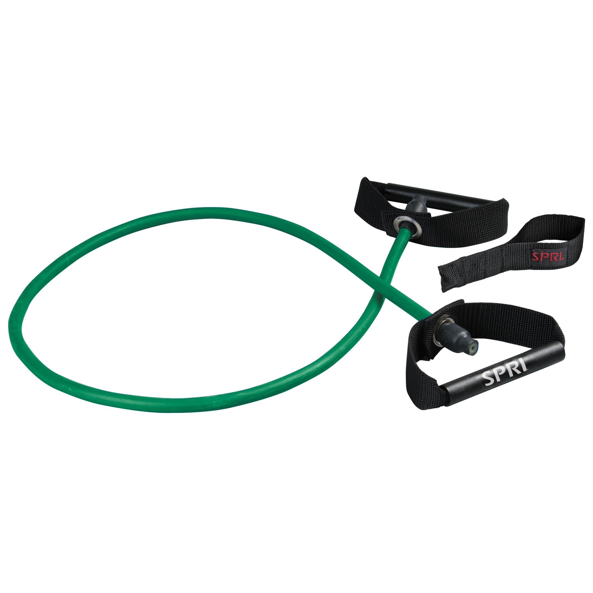 SPRI Xertube Resistance Bands with Handles - Premium Home Gym Workout Equipment for Strength Training, Physical Therapy & Fitness - Includes Door Anchor Attachment for Full-Body Exercises at Home or Gym