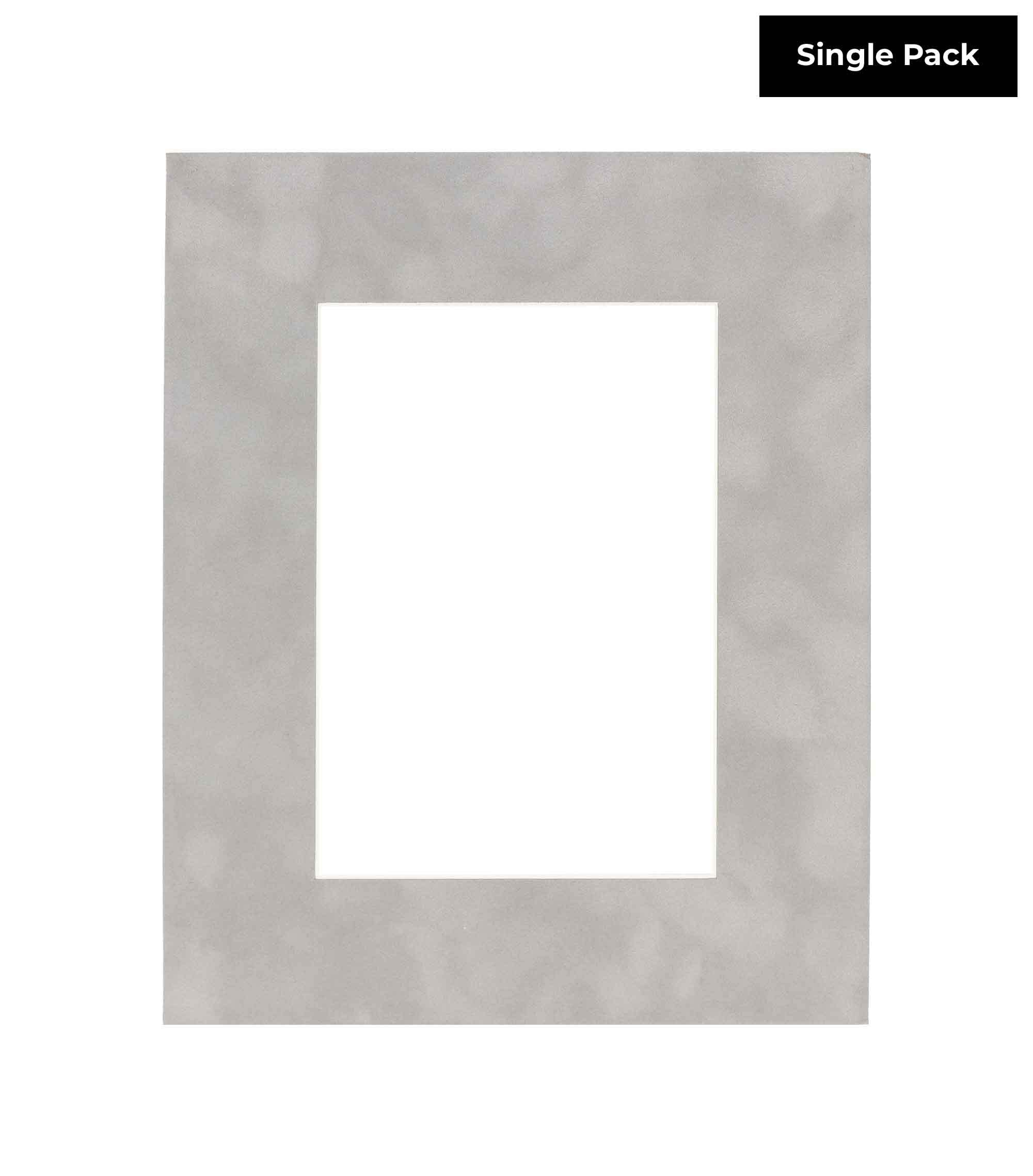 24x40 Acid-Free Light Grey Suede Precut Matboard - Bevel Cut for 20x38 Photos with Backing Board | 4-Ply Thickness for Picture Framing & Preservation | Includes Crystal Clear Self-Seal Photo Mat Bag | Perfect for Home Decor, Art Displays, and Professional Photography Presentations